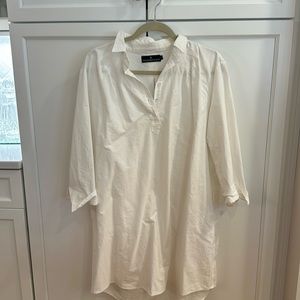 Pomander Place White Polly Dress.  Size L